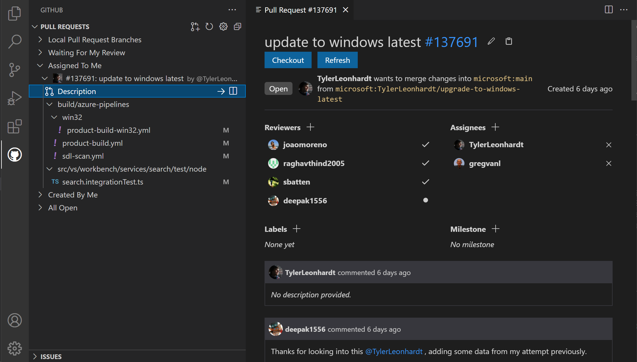 GitHub Pull Requests 插件在 VS Code 中展示真实评审信息